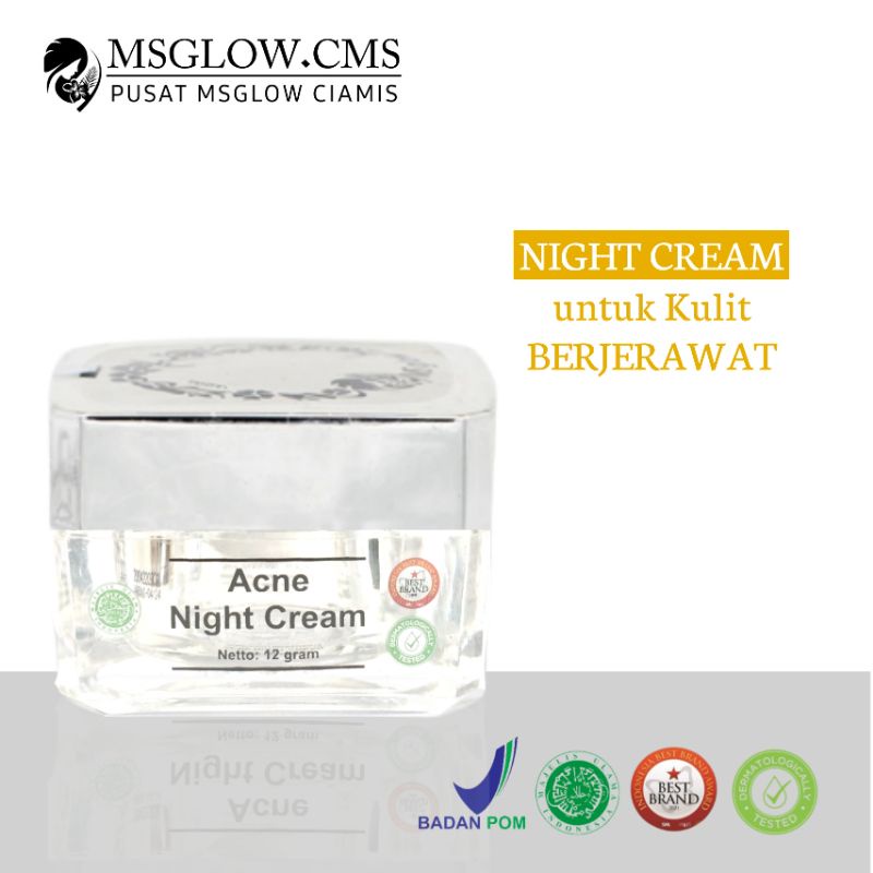 MS GLOW ACNE NIGHT CREAM (ORIGINAL)