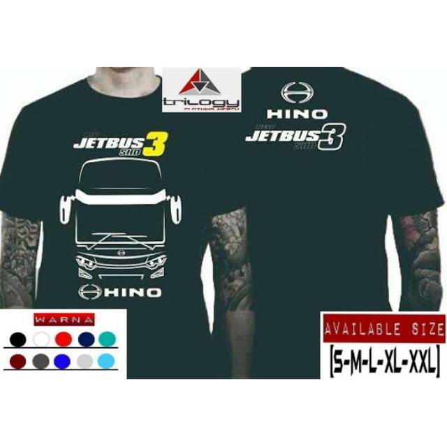 KAOS BISMANIA HINO JETBUS 3 SHO REAL COTTON COMBED