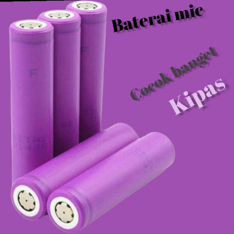 Baterai Copotan 18650 / Battery Mic dan Kipas Angin 2200mAh Li-Ion Battery