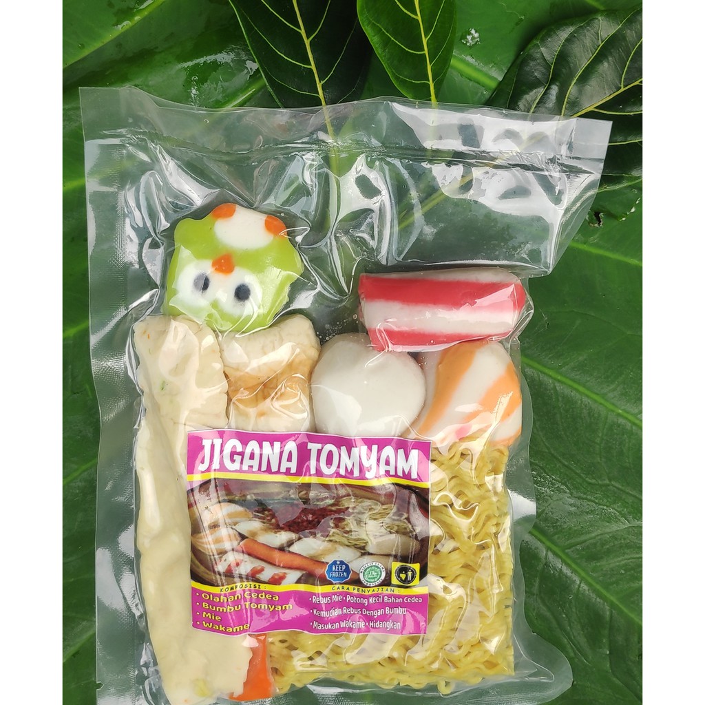 

Jigana suki tomyam 150 gram plus bumbu extra Wakame