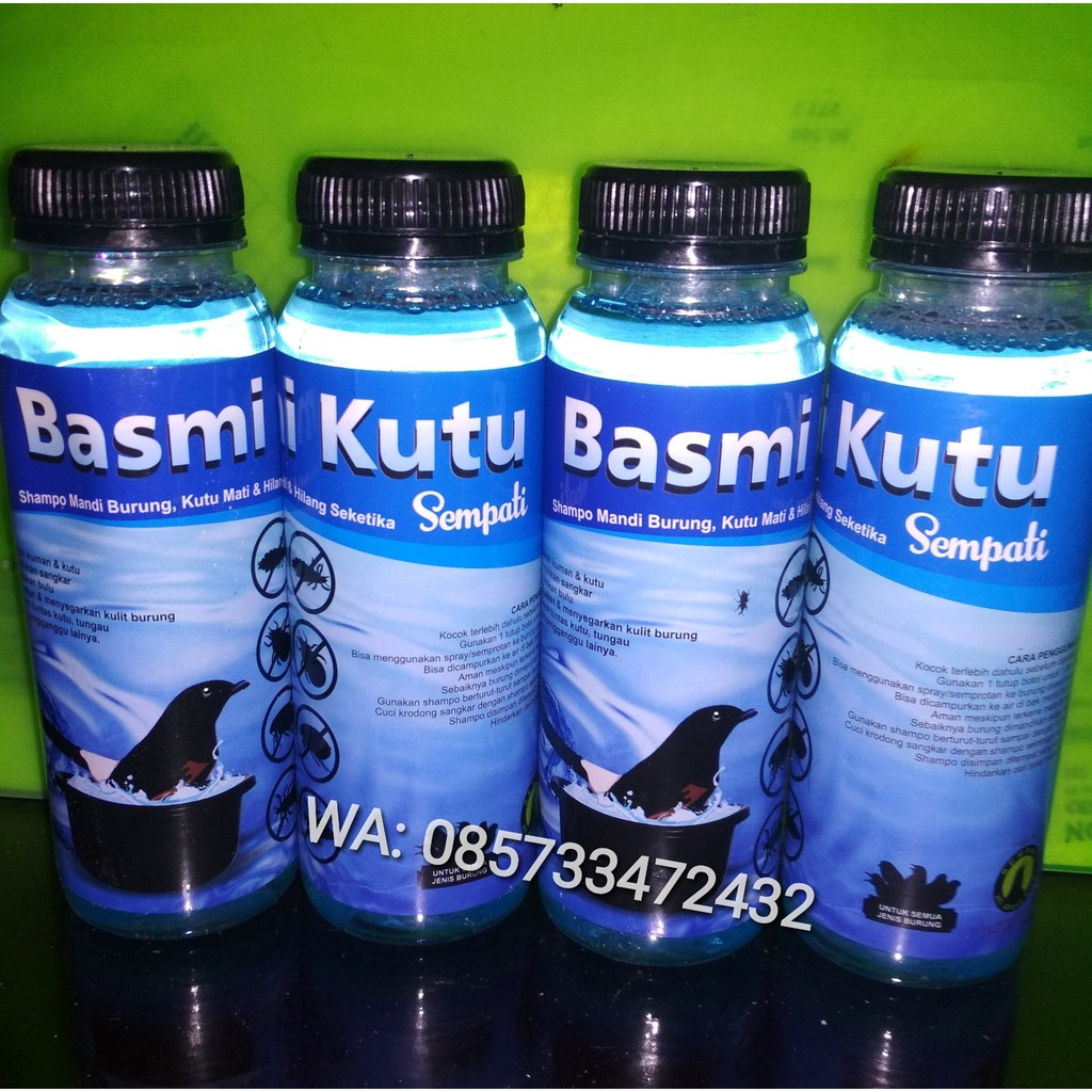 SHAMPO BASMI KUTU OBAT SHAMPO BURUNG PEMBASMI KUTU UNTUK BURUNG