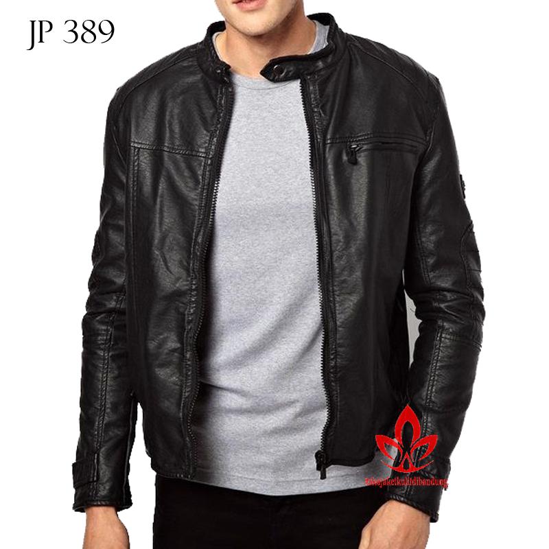 (COD) Premium Jaket Semi Kulit Super Jaket Untuk Pria Terbaru - JP 389