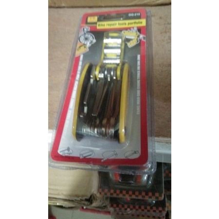 KUNCI L LIPAT SEPDA DIANJIN / KUNCI L 8 PCS LIPAT BAGUS MURAH