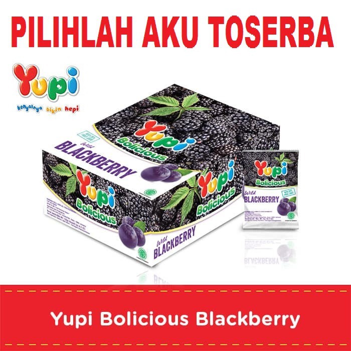 YUPI Bolicious BLACKBERRY BOX isi 24 PCS - ( HARGA PER BOX )