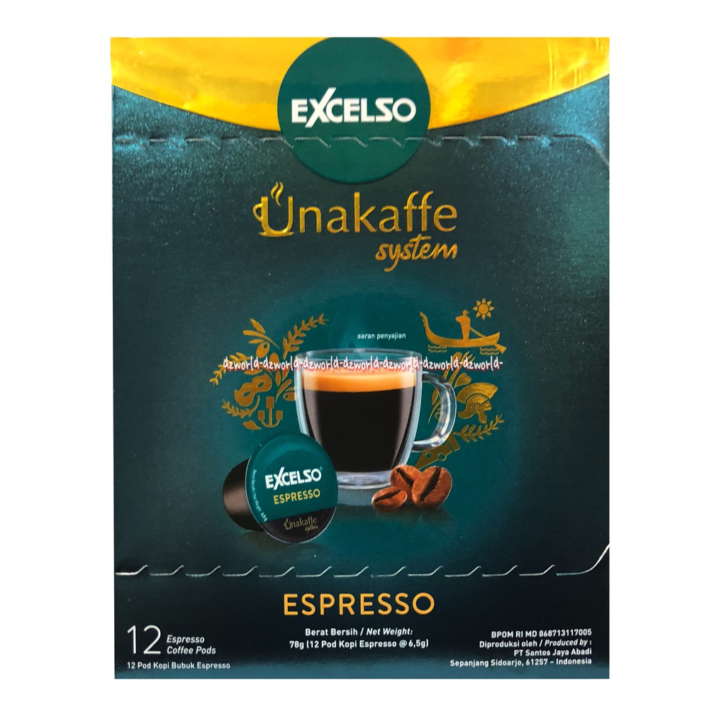 Excelso Unakaffe System Espresso 12pods Kapsul Kopi Ekselso Exselso Kopi Kapsul Cair Pakai Mesin Ekcelso Unakafe Sistem Espreso Kopi Cair