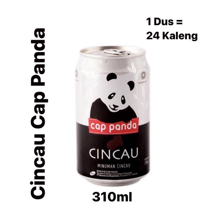 

〖Cincau Cap Panda 310ml | Grass Jelly | 1 Dus - 24 Kaleng | Minuman Cincau | Kino〗