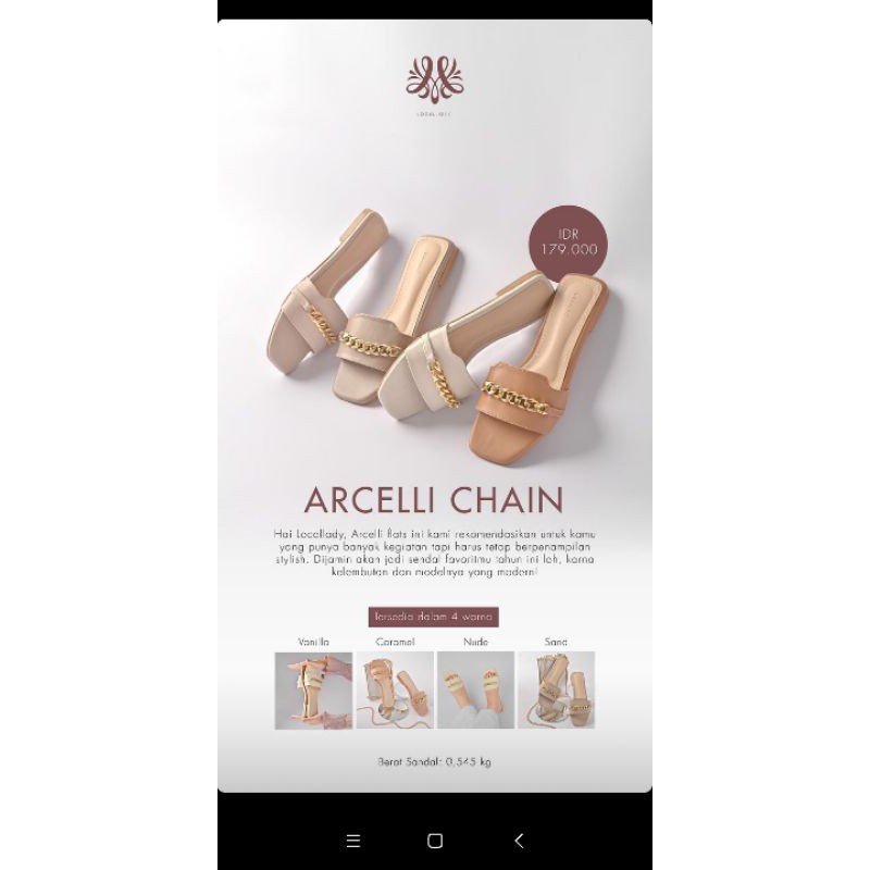 Arcelli flat Heels by Local.id