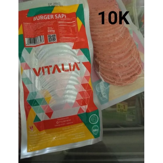 

Ham Vitalia (burger sapi) isian roti burger isi 20