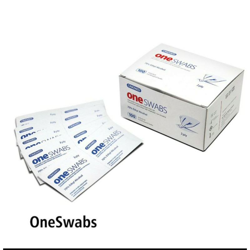 TISSUE ALKOHOL SWAB 100 LEMBAR ONEMED