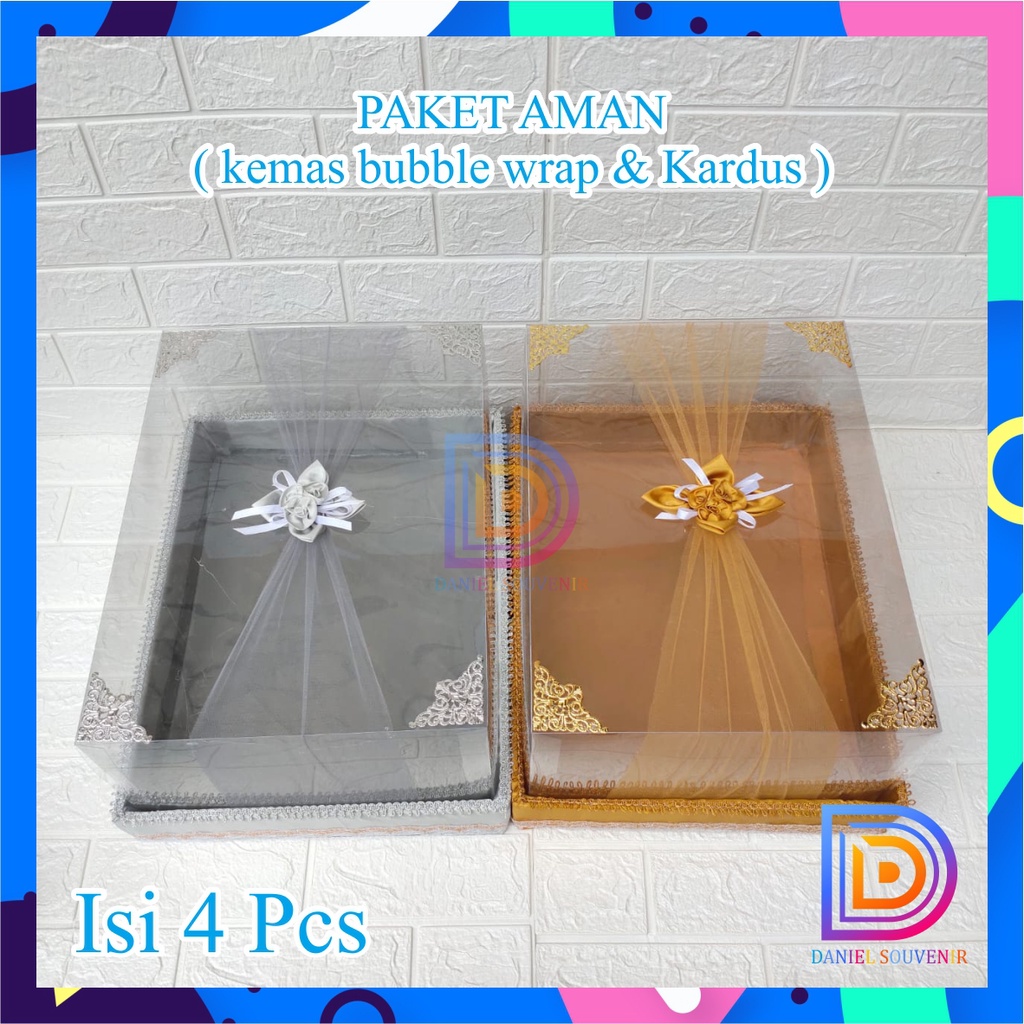 KOTAK HANTARAN/KOTAK SESERAHAN/BOX HANTARAN 1 SET ISI 4 | Shopee Indonesia