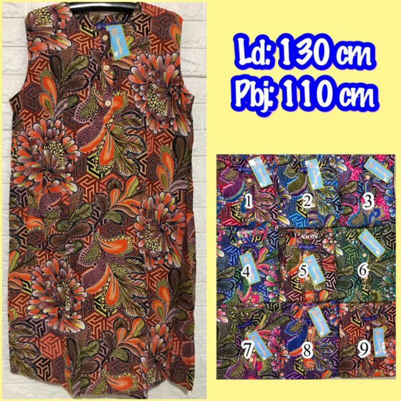 Daster kutung Kencana Ungu label biru asli