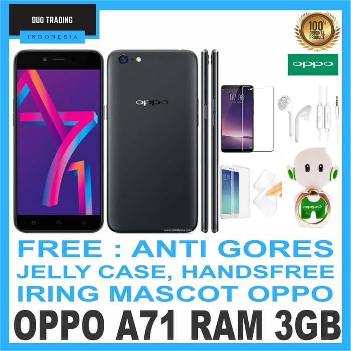 OPPO A71 RAM 3GB GARANSI RESMI OPPO INDONESIA 1Th