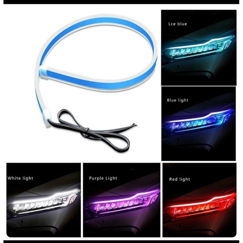 lampu alis running universal warna 30cm 60cm 1pcs