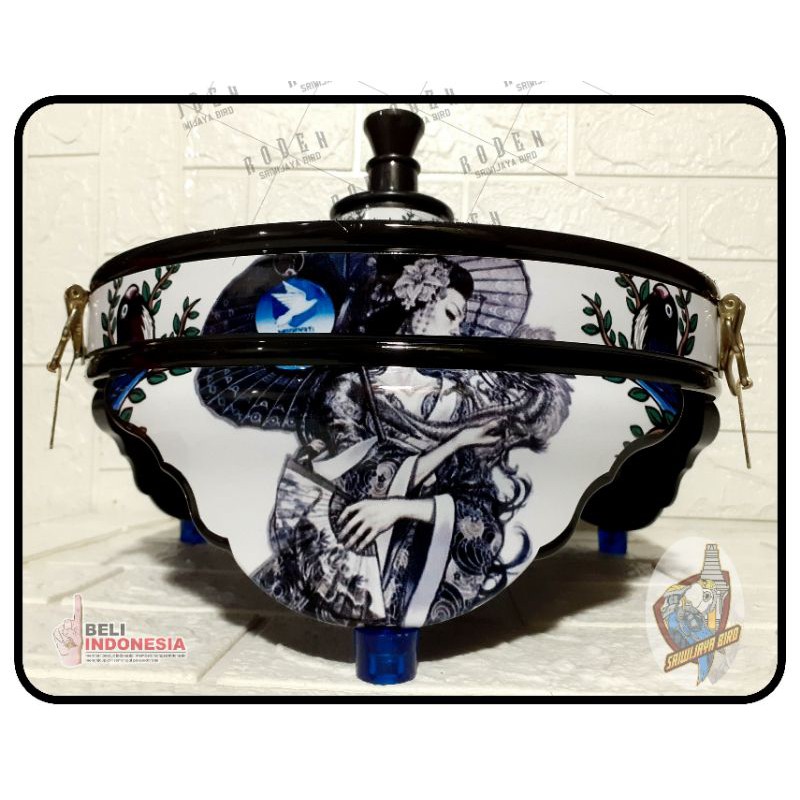 TEBOK LB DECAL tebok LOVE BIRD PVC MOTIF DEWI PAYUNG Lovebird Fiber Gloss