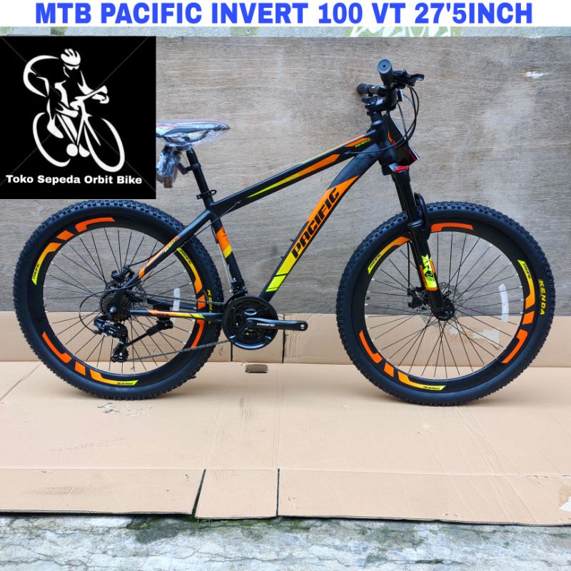Sepeda Gunung MTB PACIFIC INVERT 100 VT 27'5Inch Hi-ten stell 21Sp