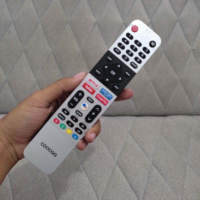Remote COOCAA Android TV Terbaru Dengan Bluetooth Google Assistant Original 100% - Remote COOCAA - R