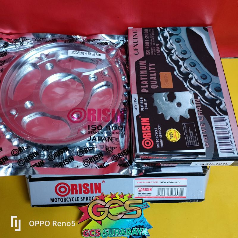 Jual Gear Set Ger Set Rantai Gir Paket Full Set New Mega Pro Verza Cb