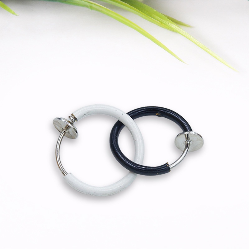 Korea Eropa Sederhana Kecil Lingkaran Anting-Anting Klip Telinga Aksesoris Fashion - PD