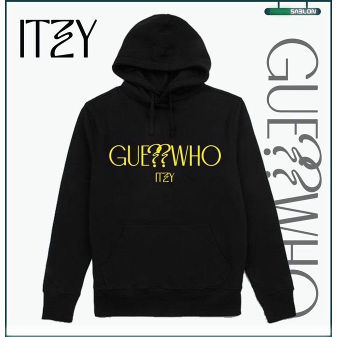 Sweater Itzy Guess Who Kpop Jaket Hoodie Distro Pria Wanita Jumper Fleece Sweatshirt Sablon Polyflex