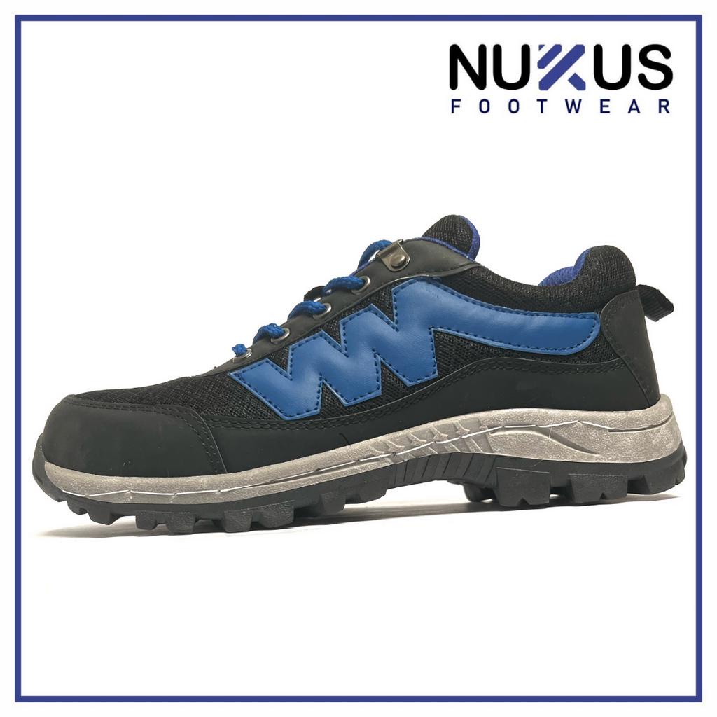 Nukus Sepatu Safety Sneakers Pria Casual Ujung Besi Tali Pendek - SFM P GB