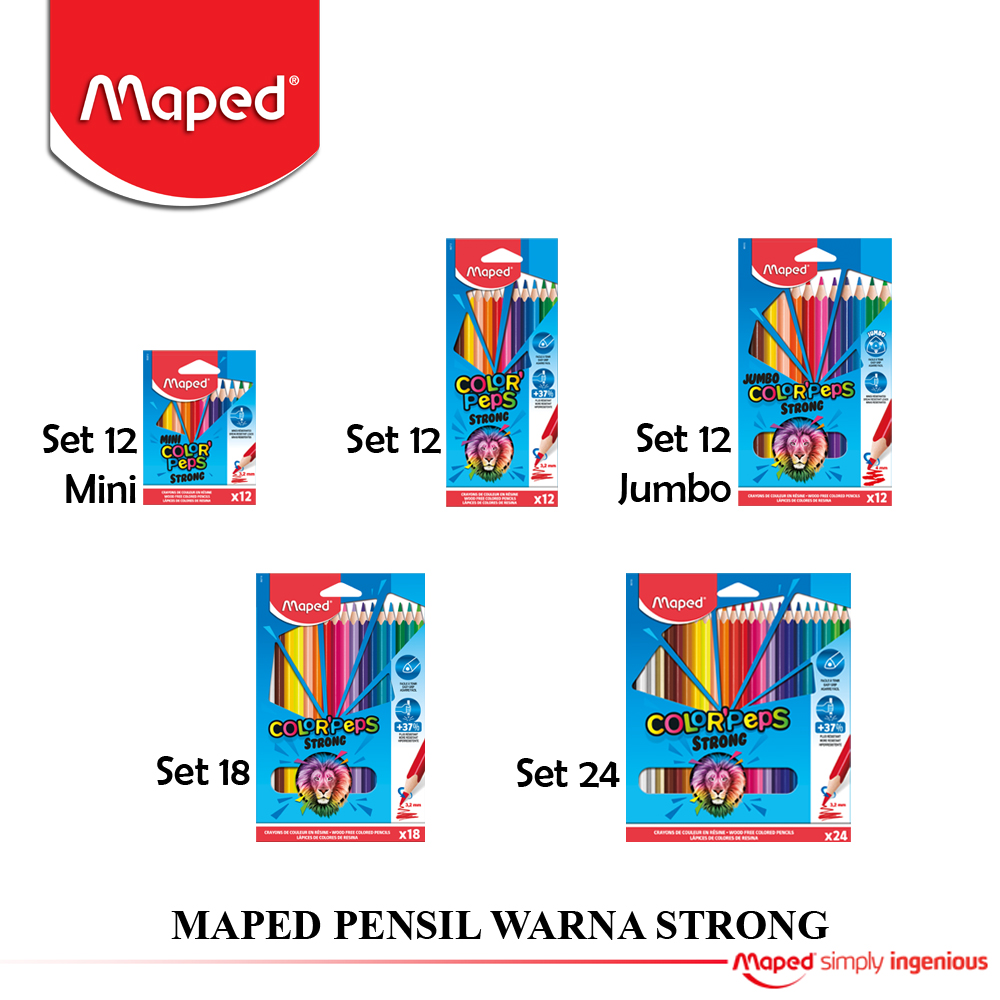

Maped Pensil Warna Color Peps Strong