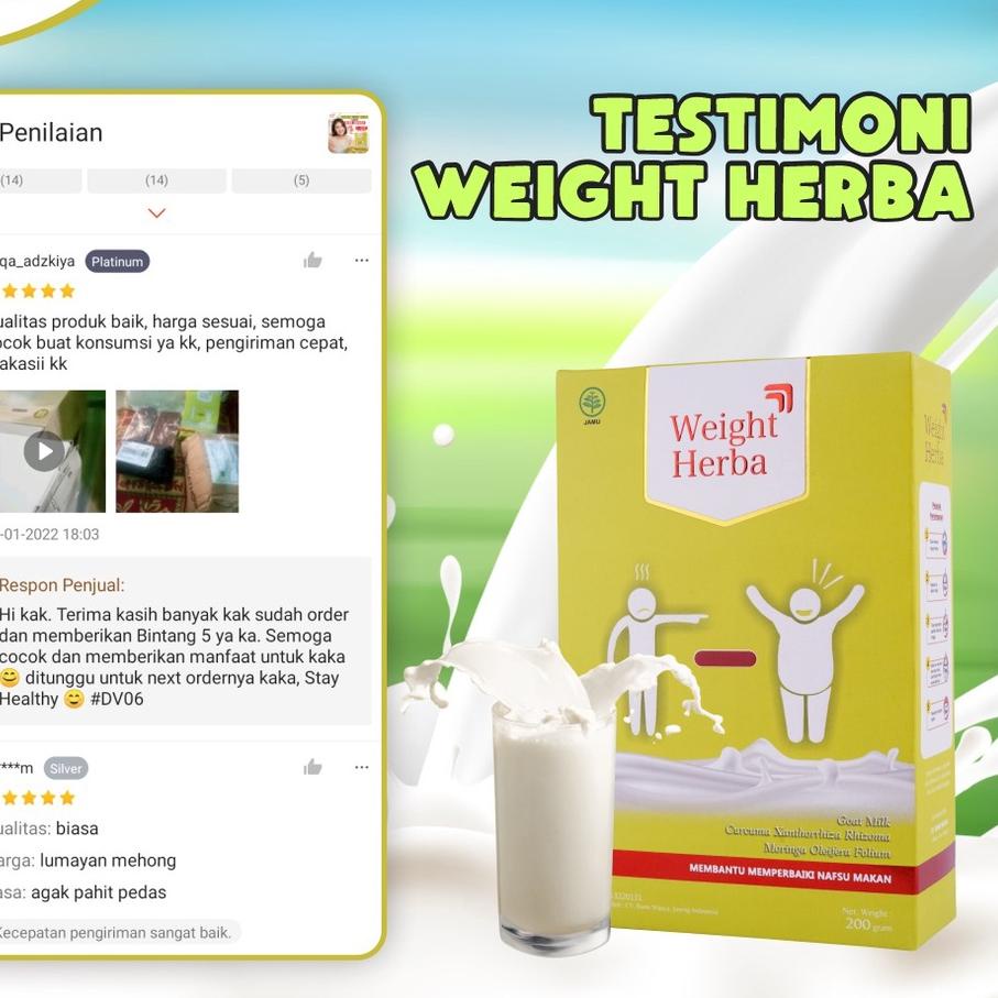

Baru Seller Weight Herba - Susu Etawa Penambah Berat Badan Dan Kesehatan Pencernaan Tanpa Olahraga ✔