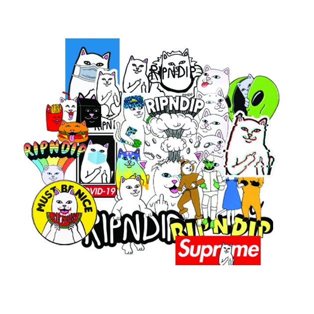 

25pcs STICKER PACK RIPNDIP | STICKER TUMBLR LAPTOP HP | STICKER KOPER HELM