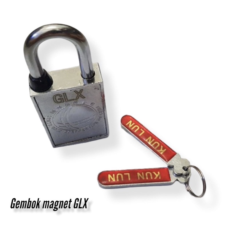 Gembok magnet GLX tampa lubang u 30mm 40mm