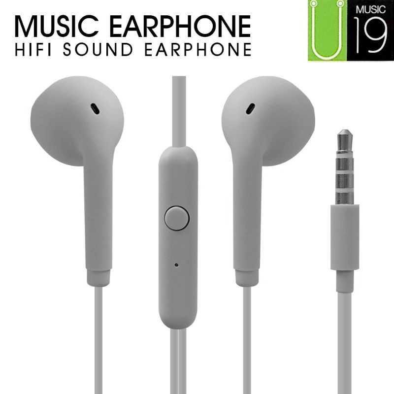 headset stereo u19 macaron handsfree xtra bass earphone u19