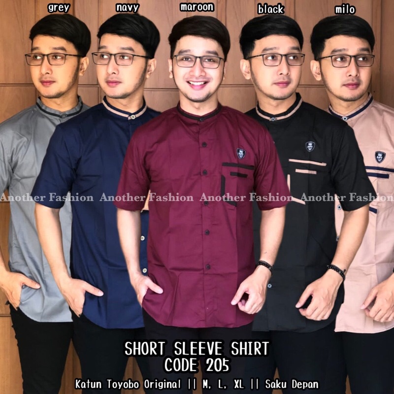 BAJU MUSLIM LAKI-LAKI KOKO LENGAN PENDEK ORI BY ANOTHER FASHION BRAND