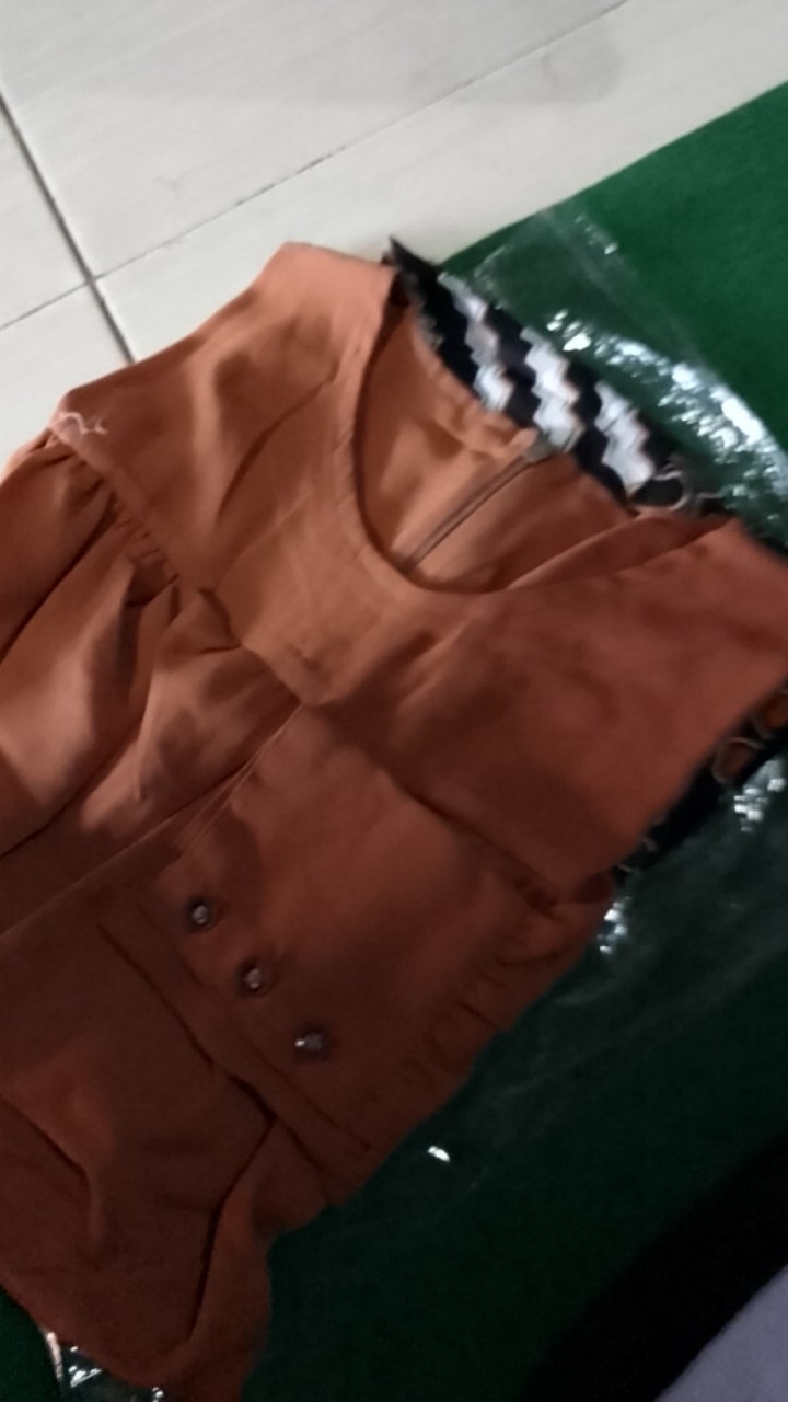 Gamis Batik Modern M L Xl Xxl Kombinasi Wollycrepe Premium Mewah Terbaru Terlaris