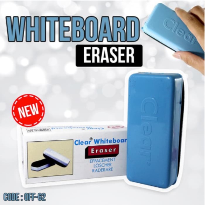 

SOL. 154 Clear Whiteboard Board Eraser Penghapus Papan Tulis Putih