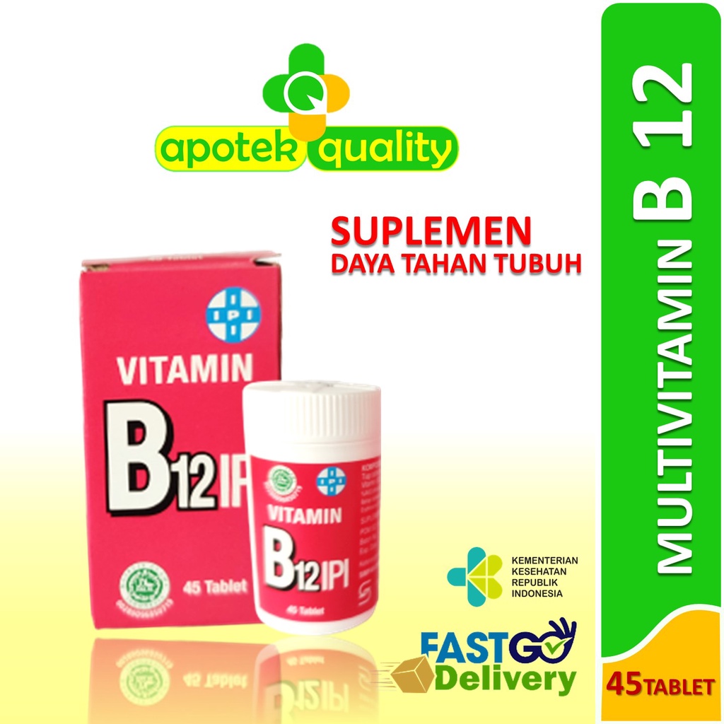 Jual VITAMIN B12 IPI VITAMIN B12 MULTIVITAMIN B12 45 TABLET 500 mcg