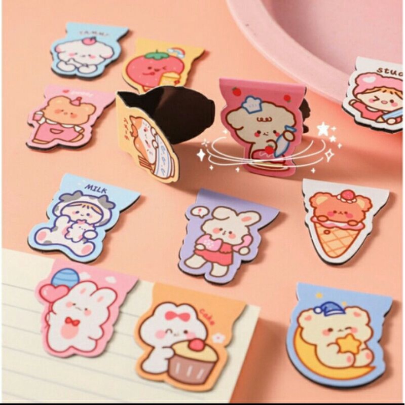 

Pembatas Buku Magnet Karakter Bunny Bear
