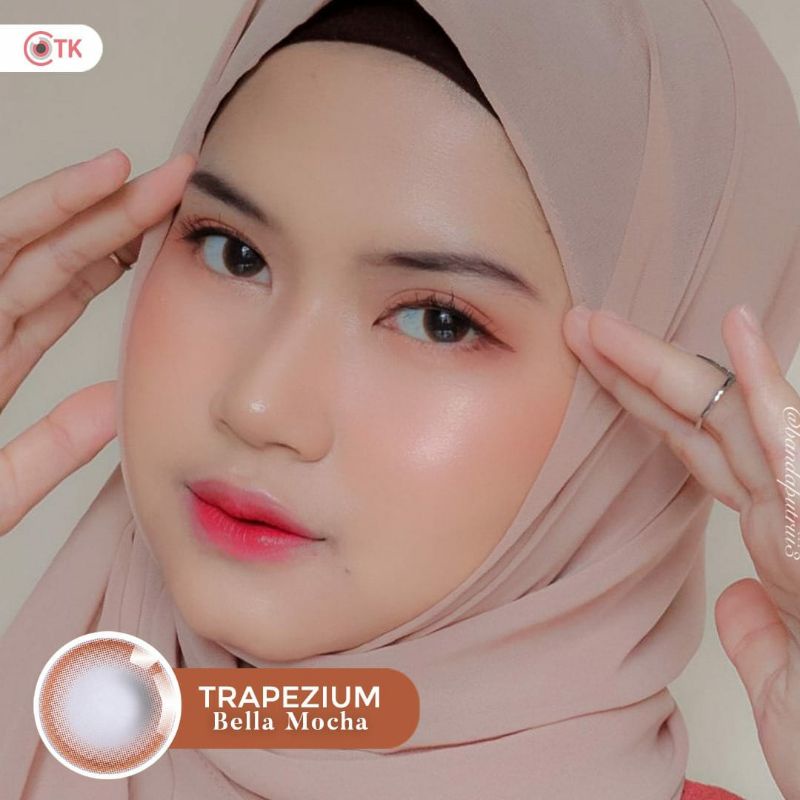 Softlens TRAPEZIUM 14.5 MM BELLA MOCHA MINUS -0.50 S.D -6.00 by CTK