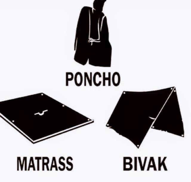 Jas Hujan PONCO 3 in 1 Mantel Gunung Tanpa Lengan MULTIFUNGSI FLYSHEET BIVAK TENDA DARURAT KELELAWAR XMount®