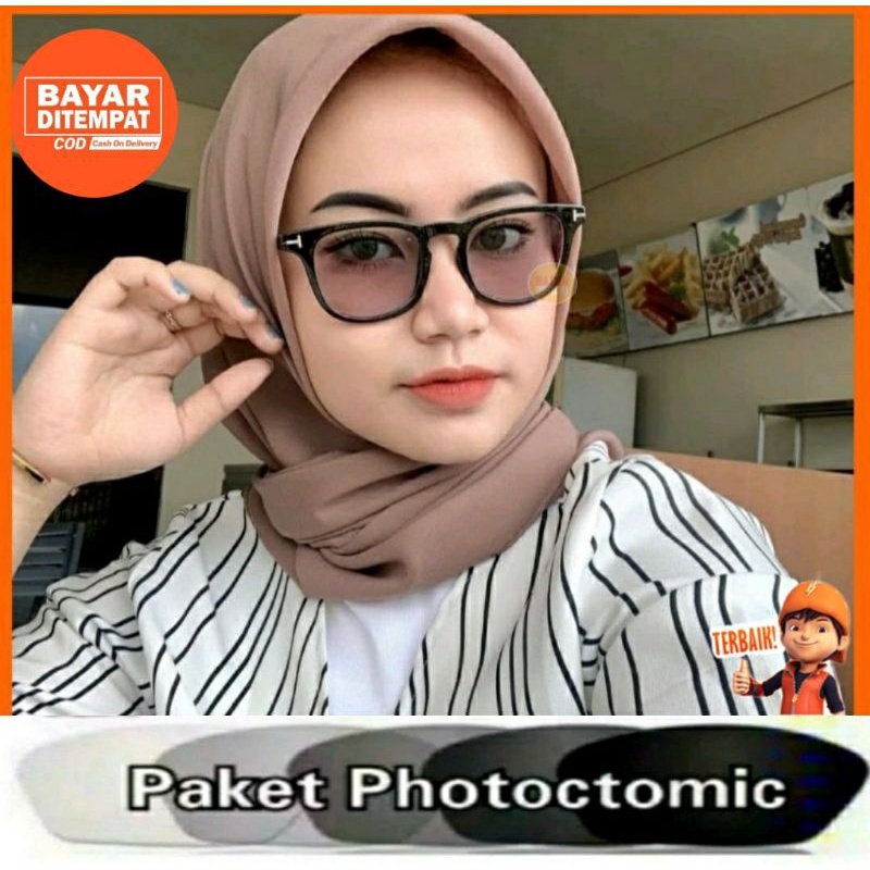 Frame kacamata Wanita Kotak Plastik RO5488,Kacamata Photocromic Antiradiasi.