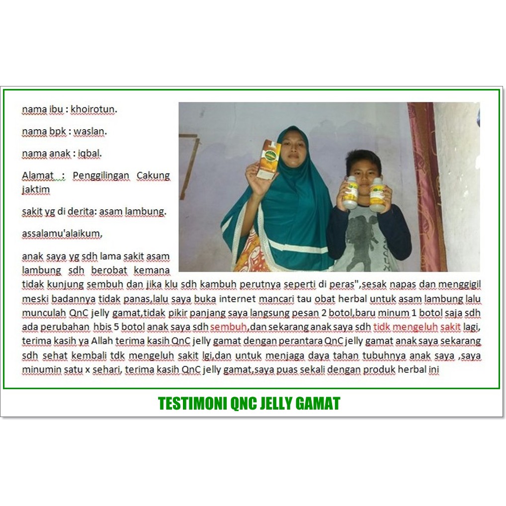 Obat Asam Lambung - Gerd - Tukak Lambung - Kanker Lambung - Maag | Herbal QnC Jelly Gamat-5