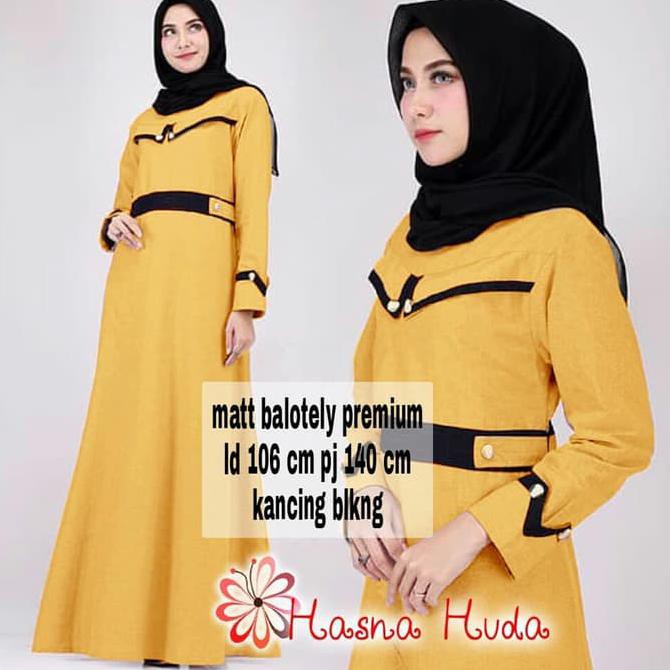 Murah Abis Hasna Huda Mustard Hijab 0152 Rgr Fashion Muslim Gamis Terbaru