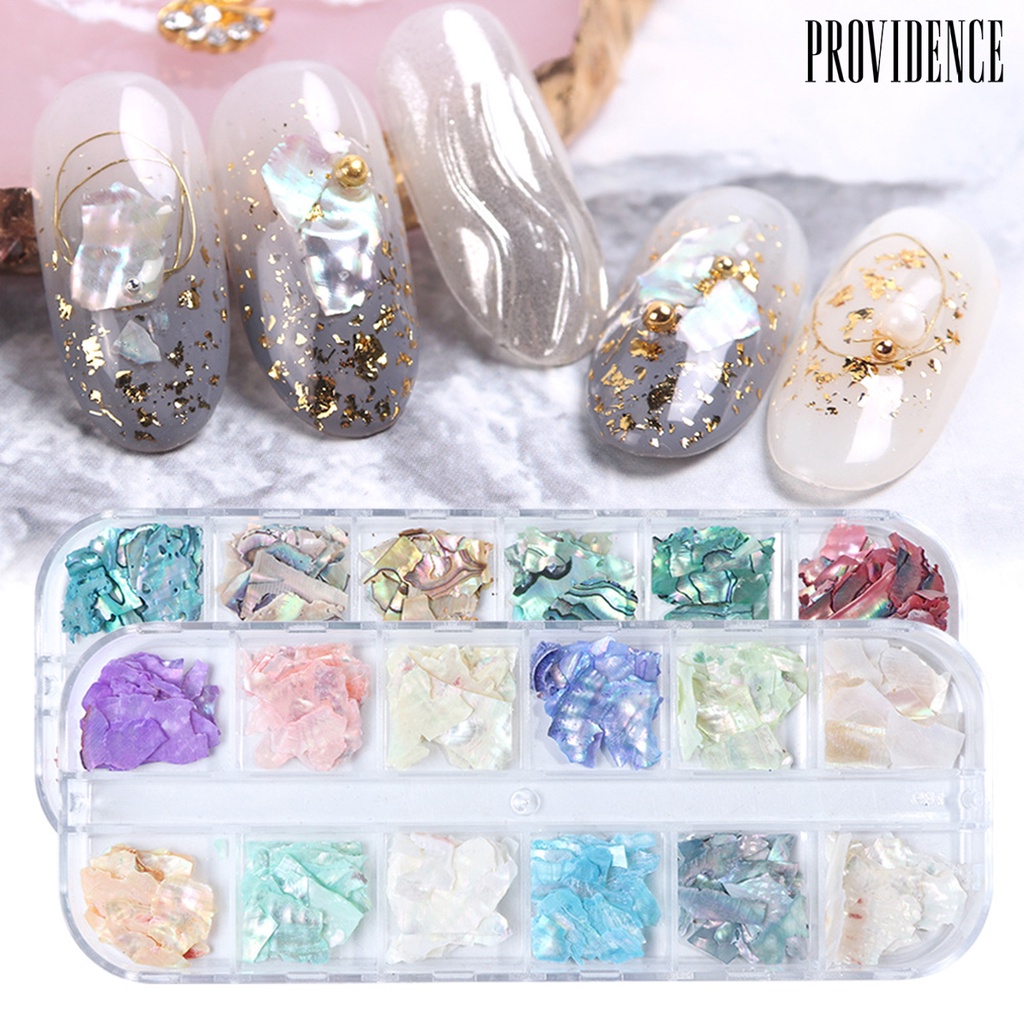 Providence 1Box Manicure Glitter Thin Convenient Artificial Stone Nail Art Shell Sequins for Photography