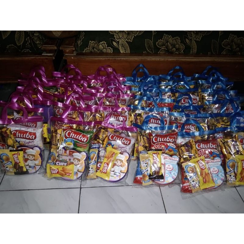 

Hadiah Bingkisan Snack Ulang Tahun Anak Murah