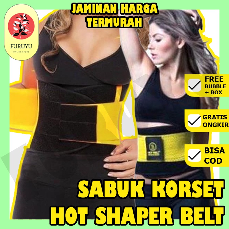 Korset Corset Olahraga Pelangsing Pengecil Pengencang Pembakar Lemak Perut Buncit Hot Shapers Belt