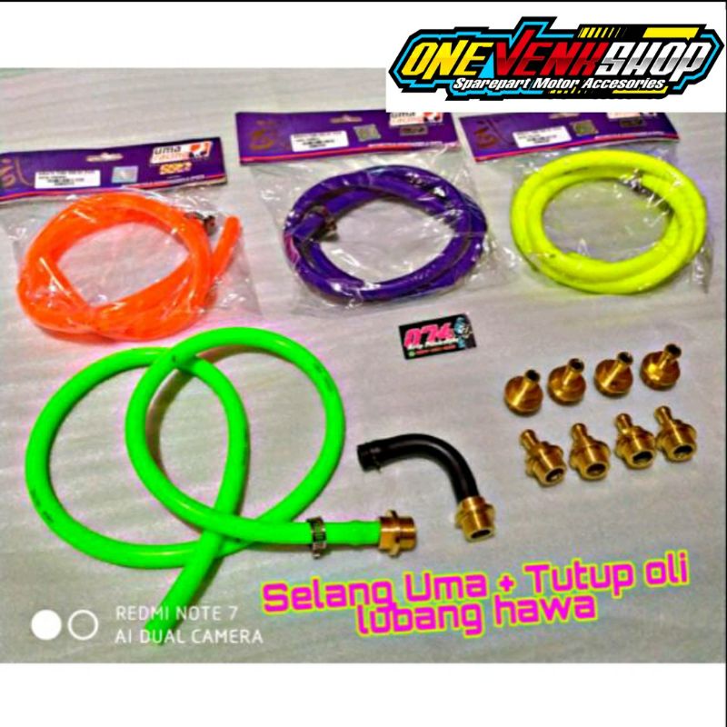 TUTUP OLI HAWA SELANG UMA RACING SATRIA VIXION R15 JUPITER MX KLX MIO BEAT SCOOPY VARIO SHOGUN SMASH SUPRA JUPITER Z RX KING LEXY AEROX NMAX NEX GSX CB150 PCX  KARISMA