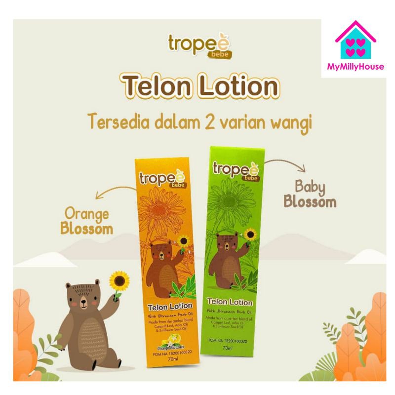 Tropee Bebe Telon Lotion Bayi Orange Blossom Baby Blossom Trope Bebe 70ml