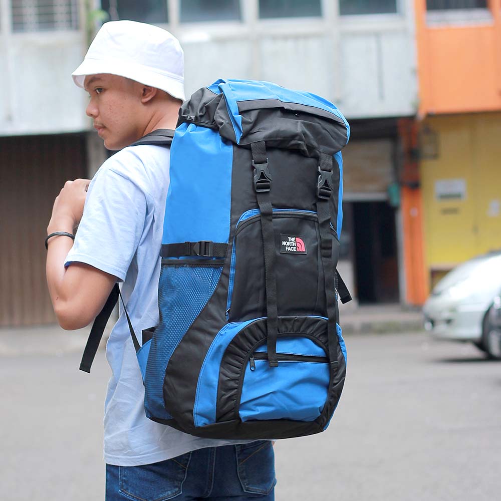 Tas Gunung 60 Liter Ransel Keril 60L Biru 117