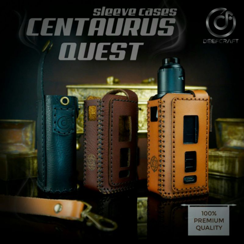 Premium Sleeve Case Centaurus Quest Bf Free Tali Lanyard / Holder Casing Centaurus Quest Leather Sleeve