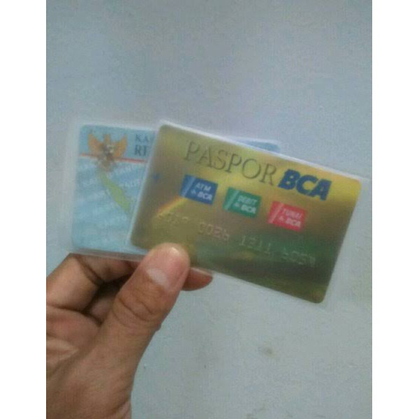 Plastik Pelindung KTP / Kartu ATM / Credit Card / BPJS - Harga Satuan / Per pcs / Per lembar