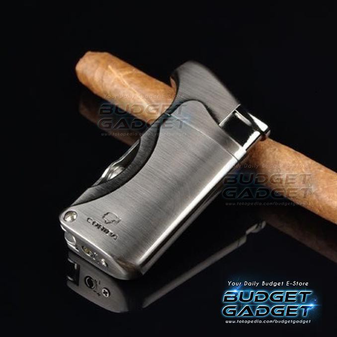 Korek Gas Bara (Cerutu) Cohiba Torch Lighter Flame Double Punch Cb-001
