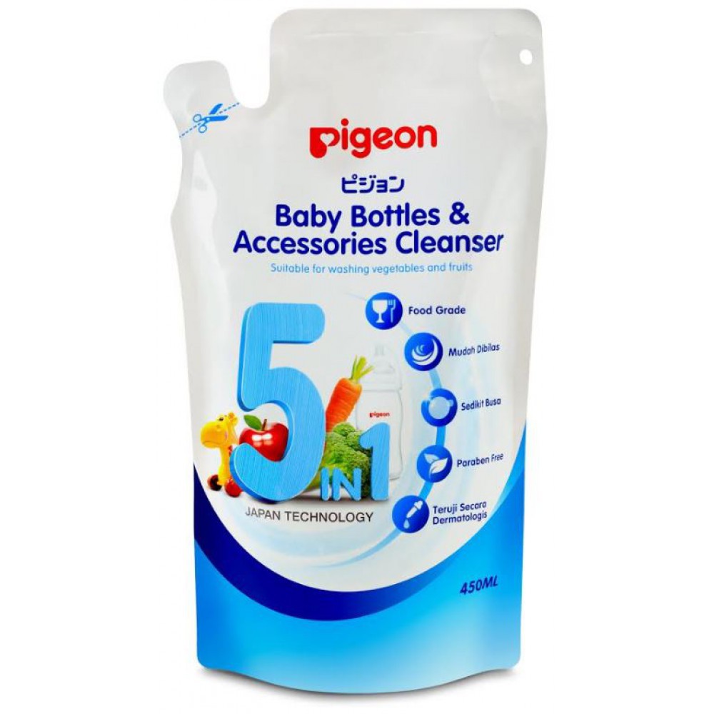 Pigeon Baby Bottles and Accesories Liquid Cleanser 5 in 1 - 450ml