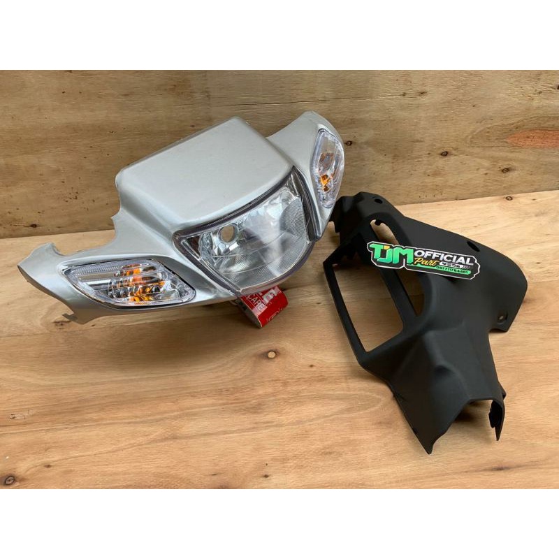 BATOK KEPALA F1ZR / YAMAHA FIZ R-FULL SET LAMPU &amp; SEIN / VEGA R LAMA SILVER
